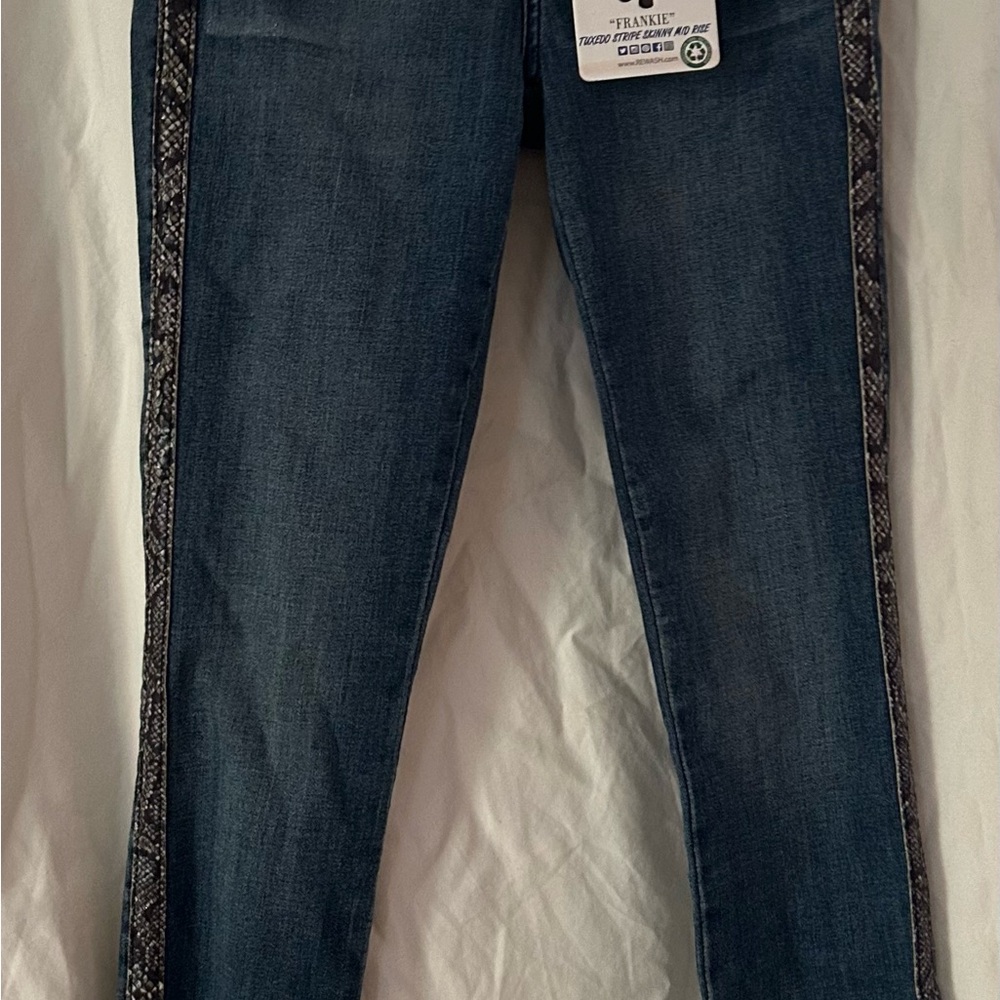 Rewash Indigo Skinny Jeans with Side Detail